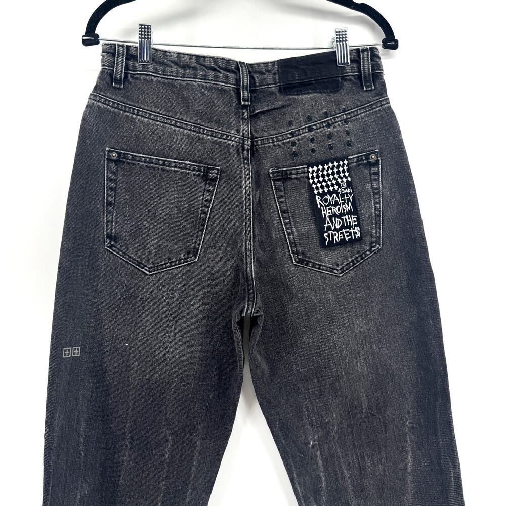 KSUBI Brooklyn High-Rise Straight-Fit Jeans Size 30 NWT Distressed Grunge Punk - Picture 4 of 9